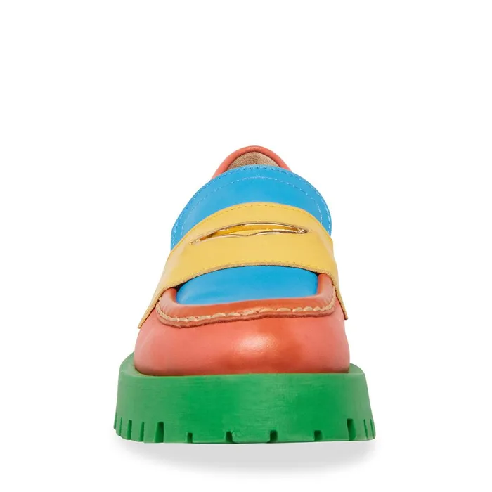 Womens Lawrence Bright Multi Steve Madden Loafers and Flats