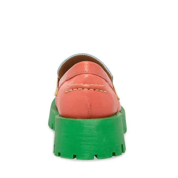 Womens Lawrence Bright Multi Steve Madden Loafers and Flats