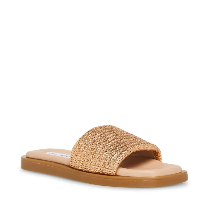Womens Leigh Rose Gold Steve Madden Sandals