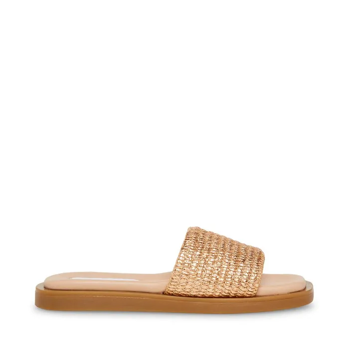 Womens Leigh Rose Gold Steve Madden Sandals