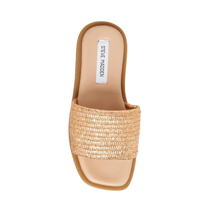 Womens Leigh Rose Gold Steve Madden Sandals
