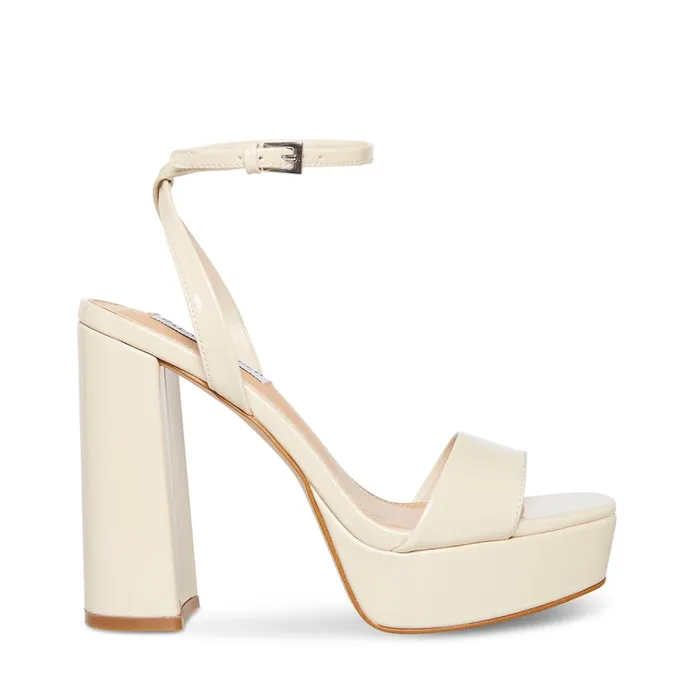 Womens Lessa Bone Patent Steve Madden Heels