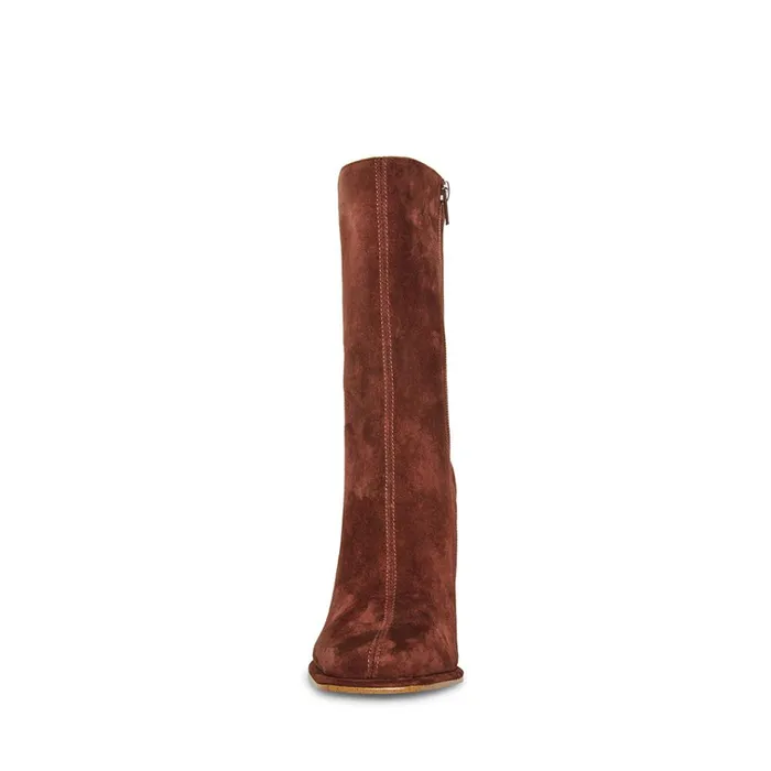 Womens Lockwood Brown Suede Steve Madden Boots and Booties Womens Lockwood Brown Suede Steve Madden Boots and Booties