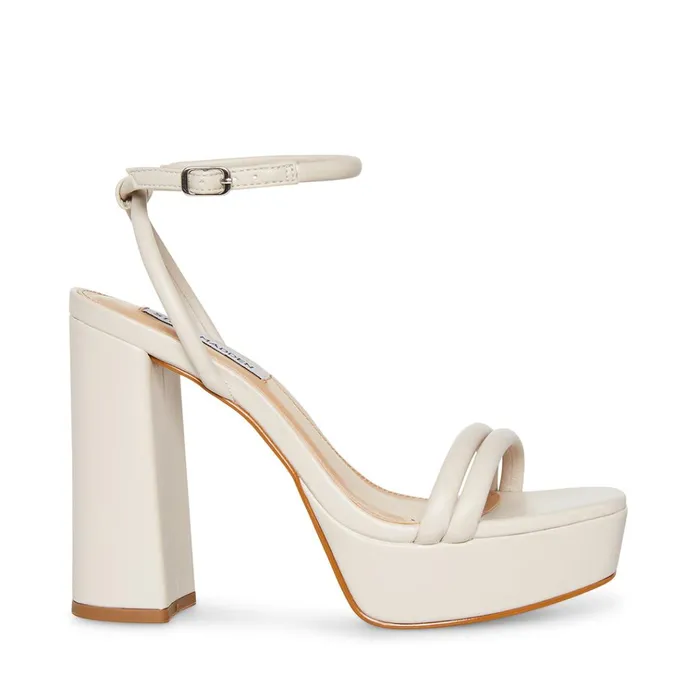 Womens Lofty Bone Leather Steve Madden Heels