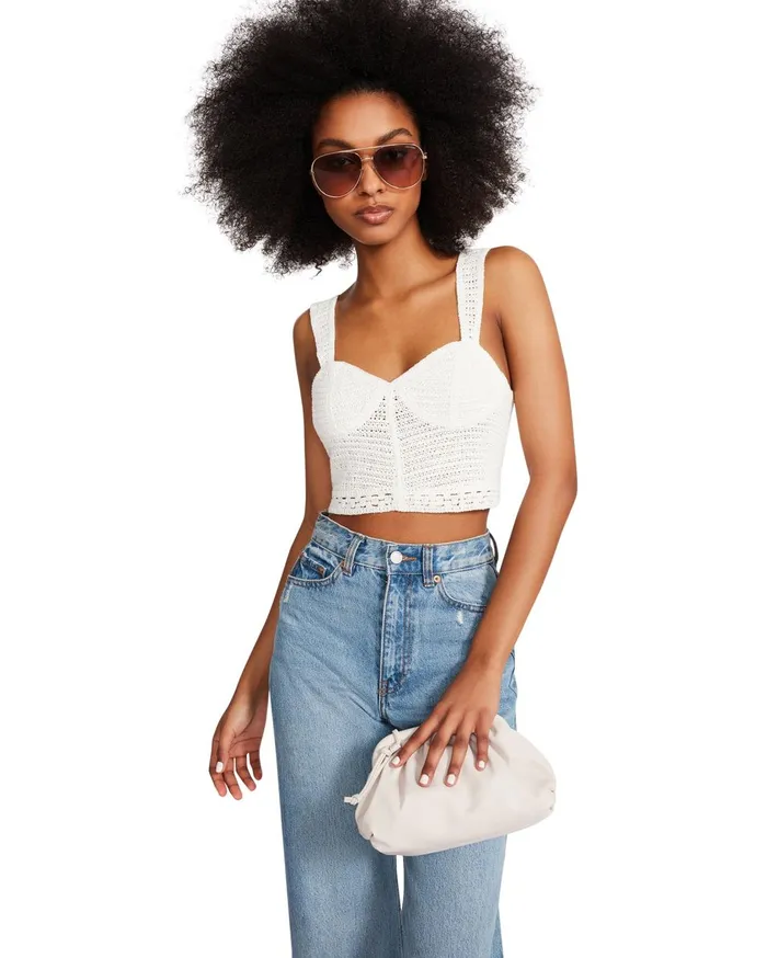 Womens Lorena Top White Steve Madden Tops and Shirts
