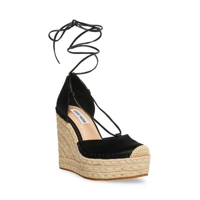 Womens Loretta Black Steve Madden Sandals
