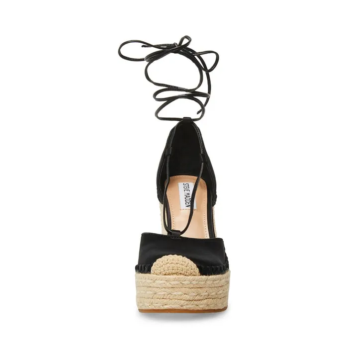 Womens Loretta Black Steve Madden Sandals