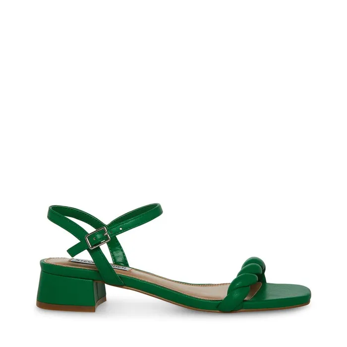 Womens Magnetic Green Steve Madden Sandals