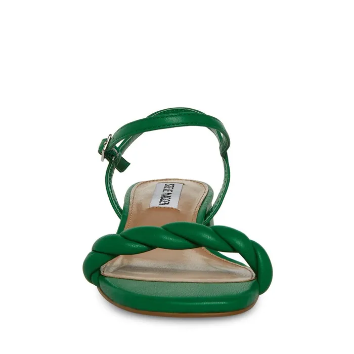 Womens Magnetic Green Steve Madden Sandals