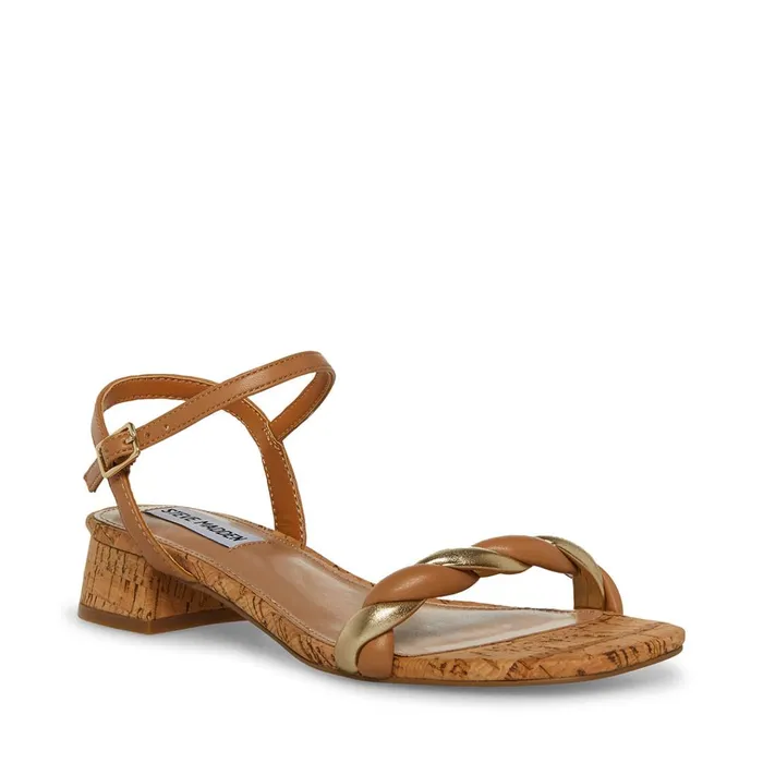 Womens Magnetic Natural Multi Steve Madden Sandals