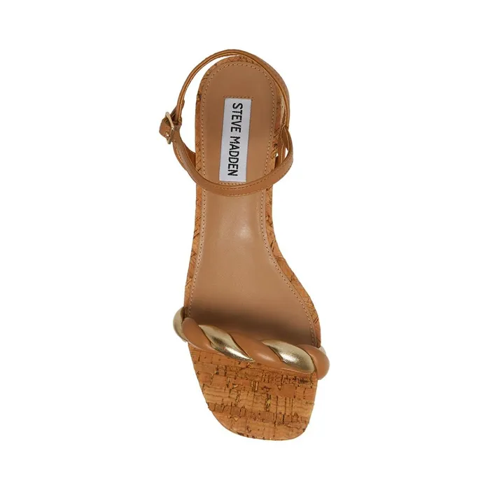Womens Magnetic Natural Multi Steve Madden Sandals