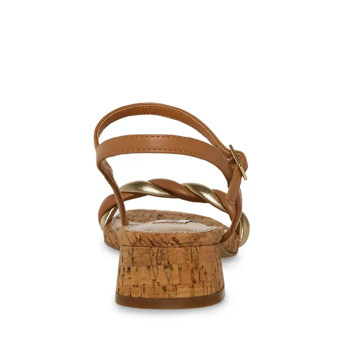 Womens Magnetic Natural Multi Steve Madden Sandals