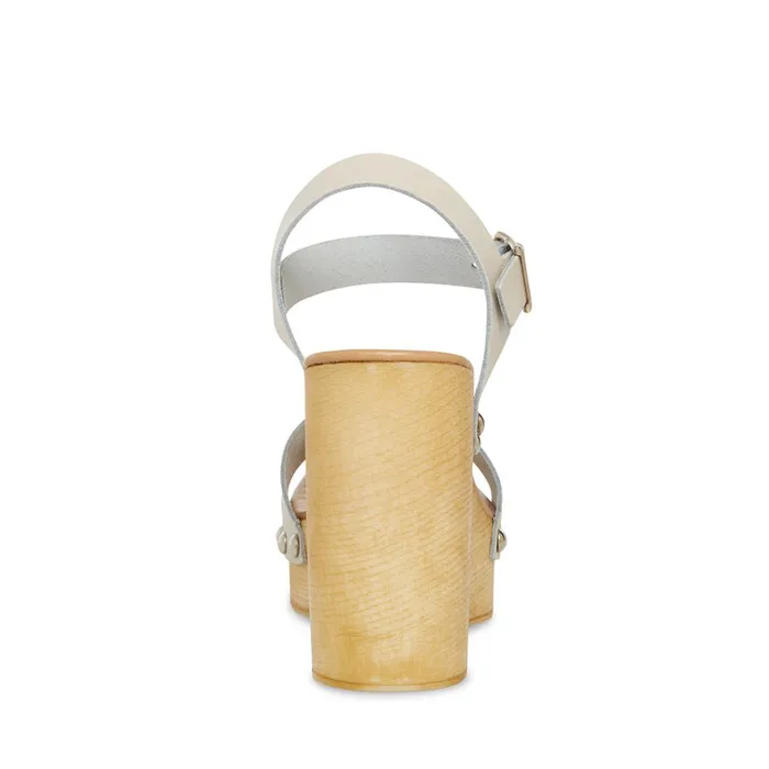Womens Magnolia Bone Leather Steve Madden Sandals