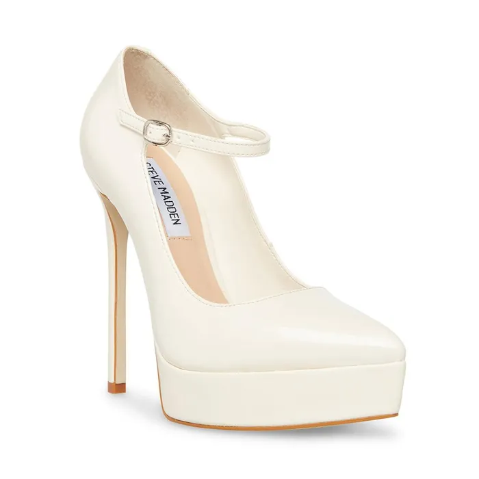 Womens Maisie Bone Patent Steve Madden Heels