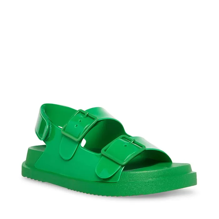 Womens MargieJ Green Steve Madden Sandals