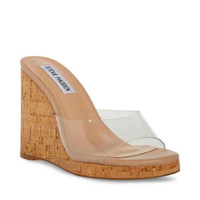 Womens Marvelous Clear Steve Madden Sandals