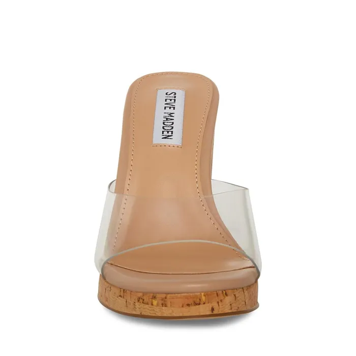 Womens Marvelous Clear Steve Madden Sandals