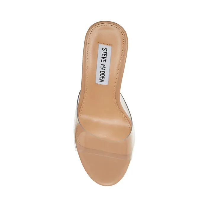 Womens Marvelous Clear Steve Madden Sandals