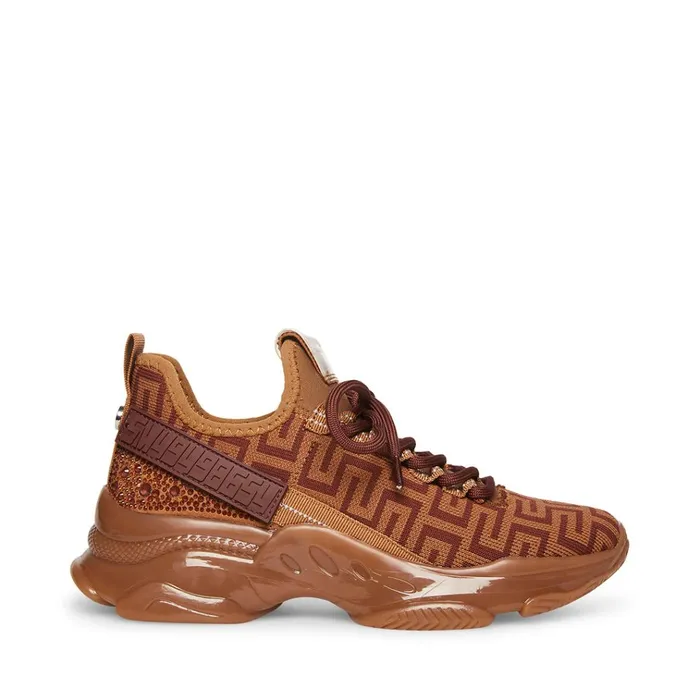 Womens Maxima Chocolate Steve Madden Sneakers