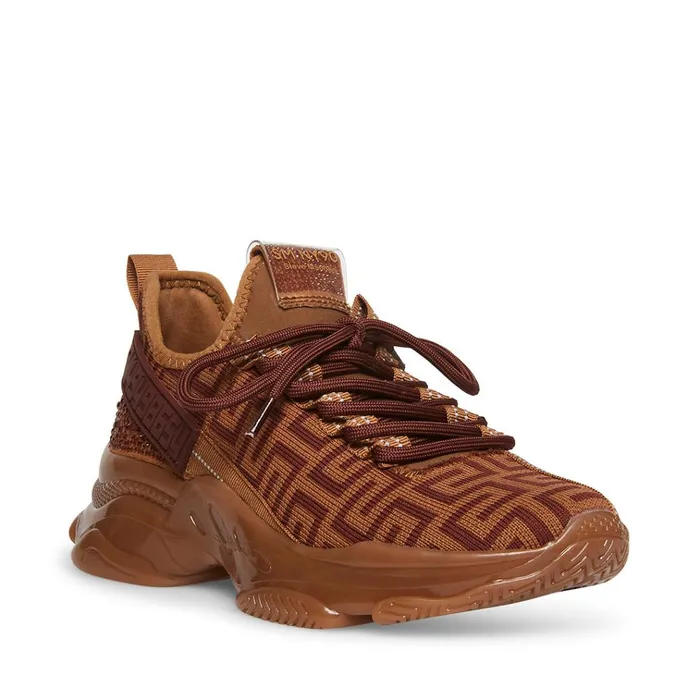 Womens Maxima Chocolate Steve Madden Sneakers