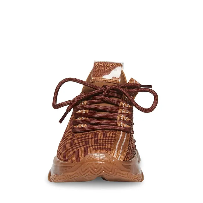 Womens Maxima Chocolate Steve Madden Sneakers