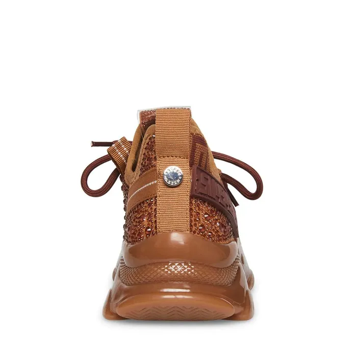 Womens Maxima Chocolate Steve Madden Sneakers