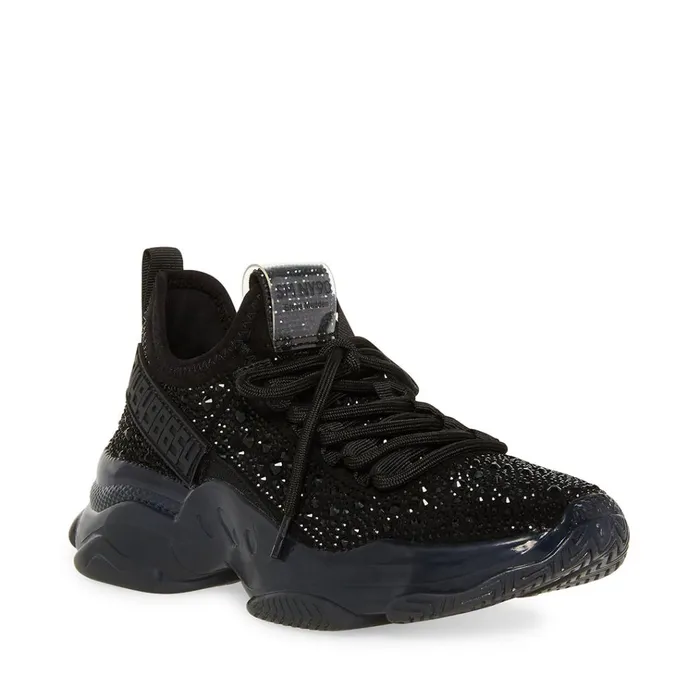 Womens MaximaR Black Steve Madden Sneakers
