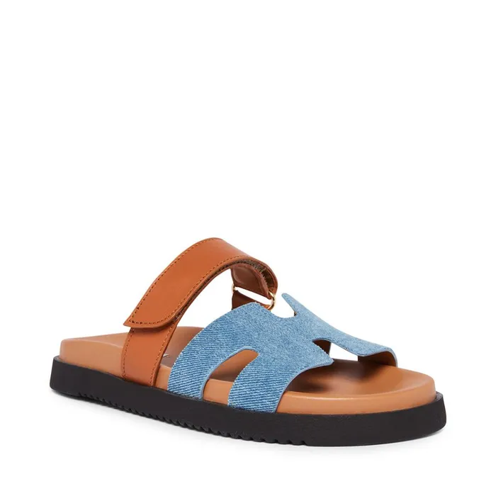 Womens Mayven Denim Multi Steve Madden Sandals