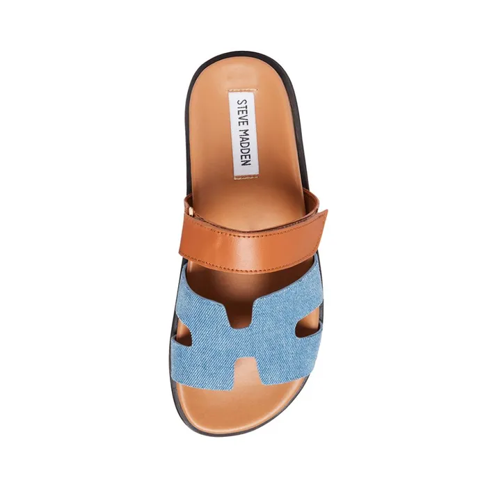 Womens Mayven Denim Multi Steve Madden Sandals