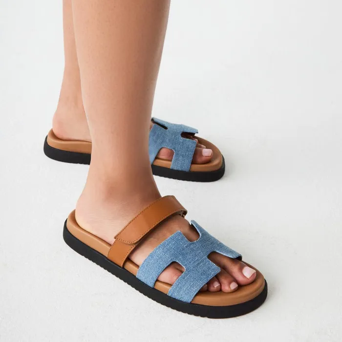 Womens Mayven Denim Multi Steve Madden Sandals