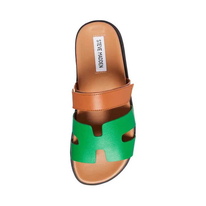Womens Mayven Green Multi Steve Madden Sandals