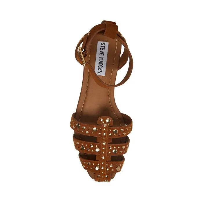 Womens MediaS Tan Suede Steve Madden Sandals