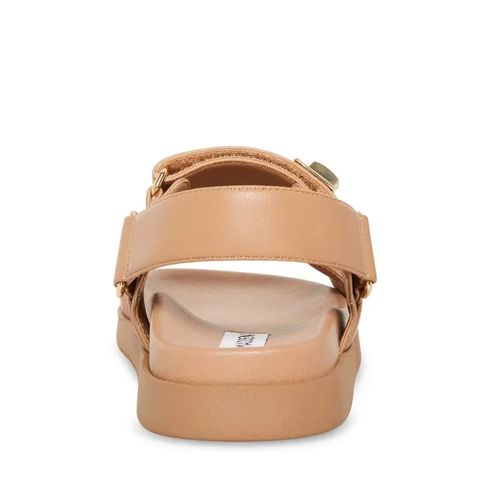 Womens Mona Tan Leather Steve Madden Sandals