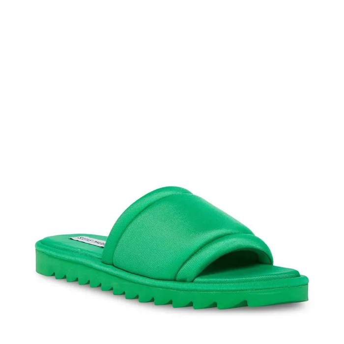 Womens Moxie Green Steve Madden Sandals