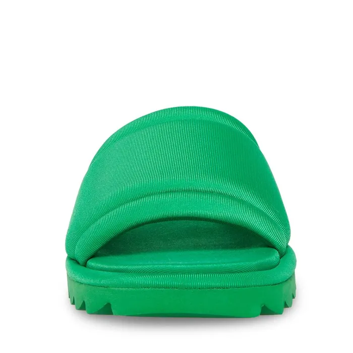 Womens Moxie Green Steve Madden Sandals