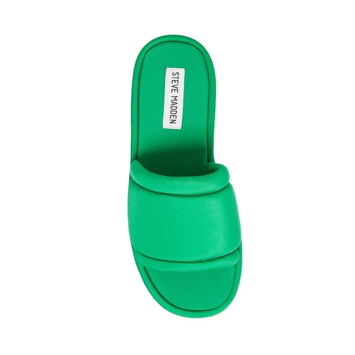 Womens Moxie Green Steve Madden Sandals
