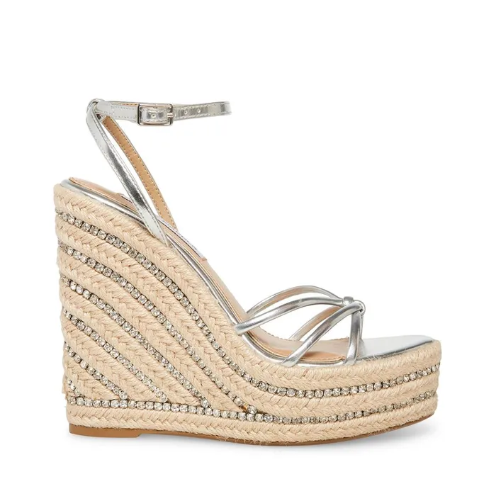 Womens Mya Silver Steve Madden Sandals