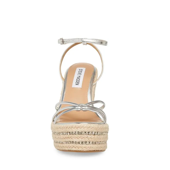 Womens Mya Silver Steve Madden Sandals