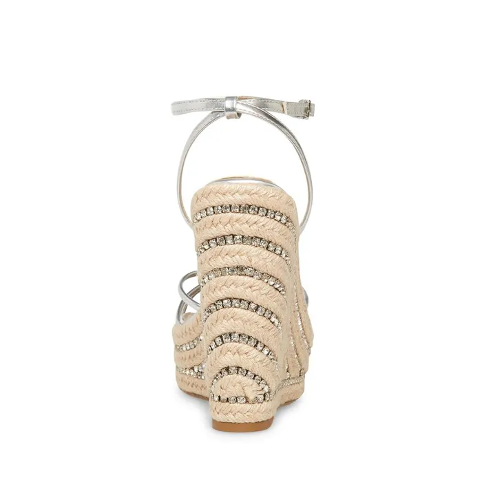 Womens Mya Silver Steve Madden Sandals