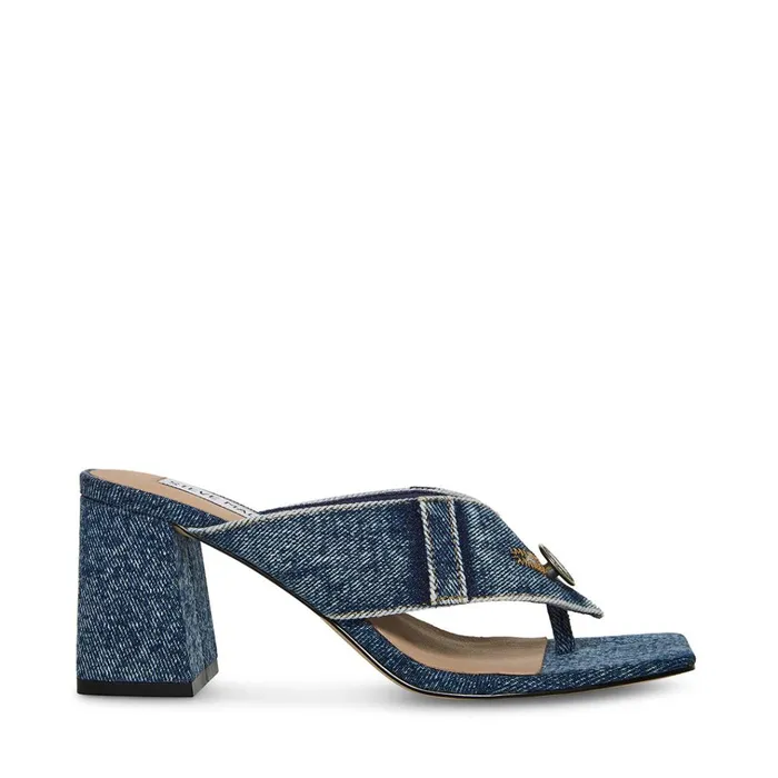 Womens Nicola Denim Fabric Steve Madden Heels