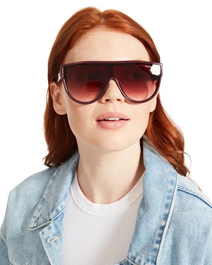 Womens Nigel Sunglasses Burgundy Steve Madden Sunglasses