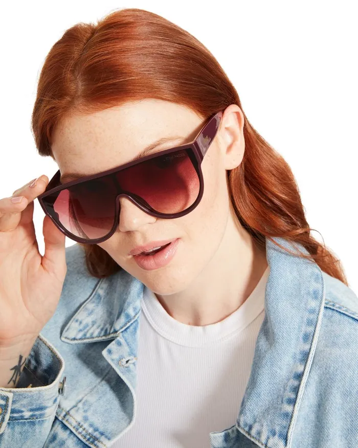 Womens Nigel Sunglasses Burgundy Steve Madden Sunglasses