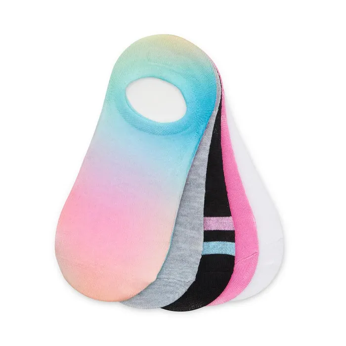 Womens Ombre Sneaker Socks Pastel Multi Steve Madden Socks and Tights