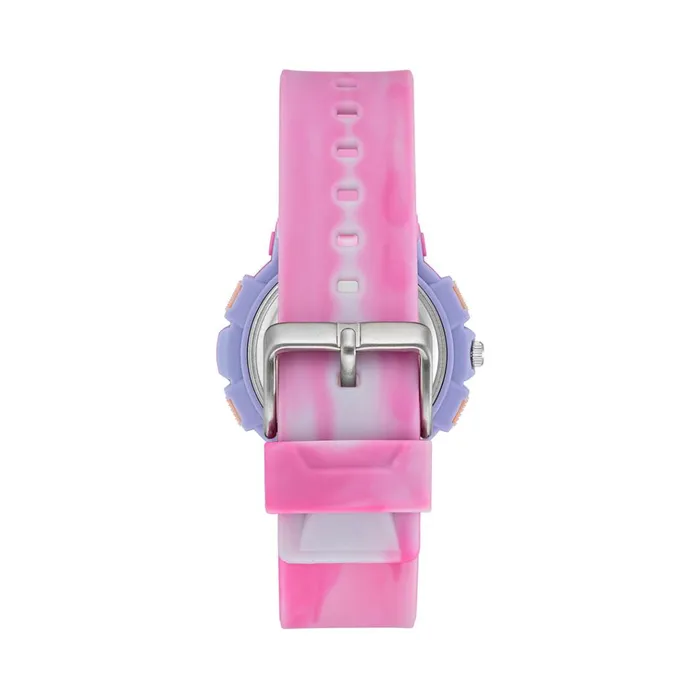 Womens Oversized Sport Watch Tie Dye Pink Steve Madden Watches