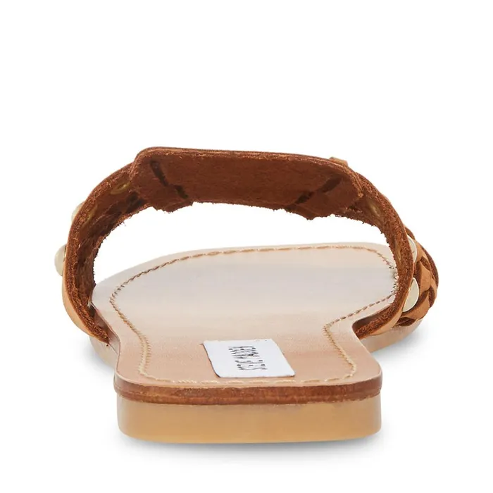 Womens Paradise Tan Leather Steve Madden Sandals