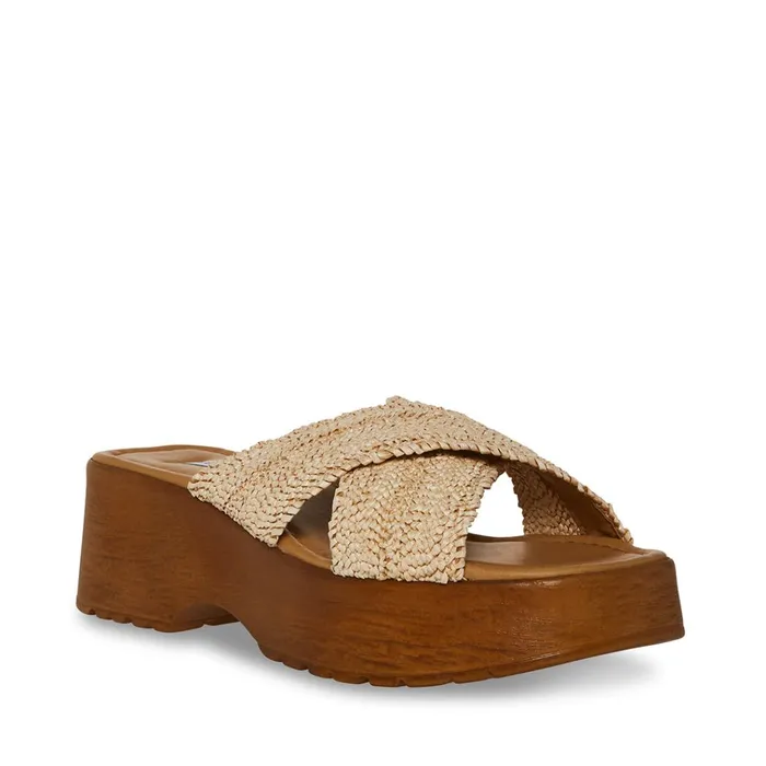 Womens Phoebe Raffia Steve Madden Sandals