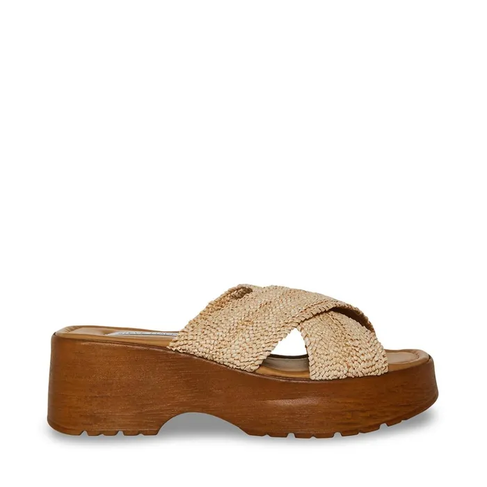 Womens Phoebe Raffia Steve Madden Sandals