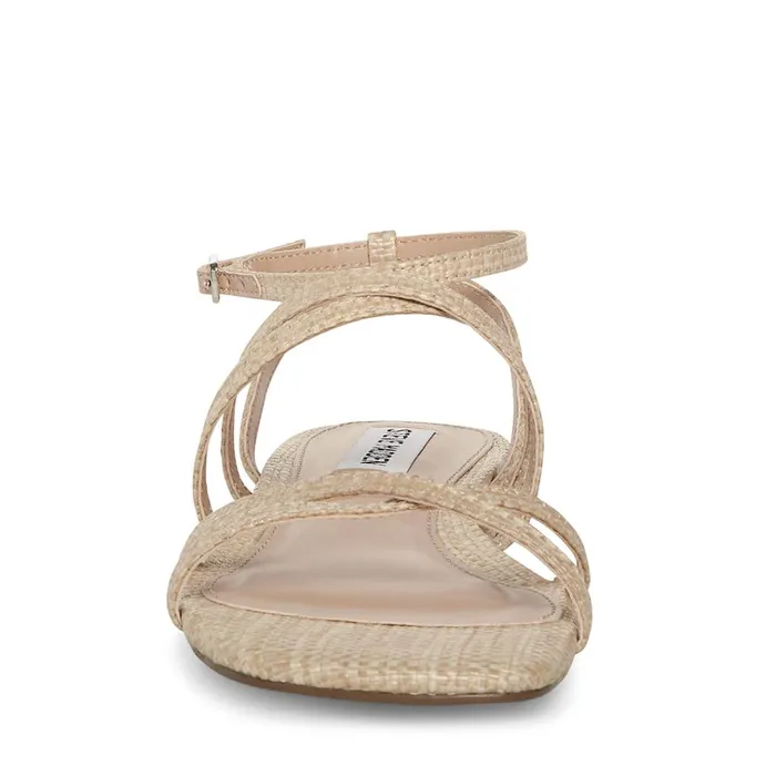 Womens Pleasant Natural Raffia Steve Madden Sandals