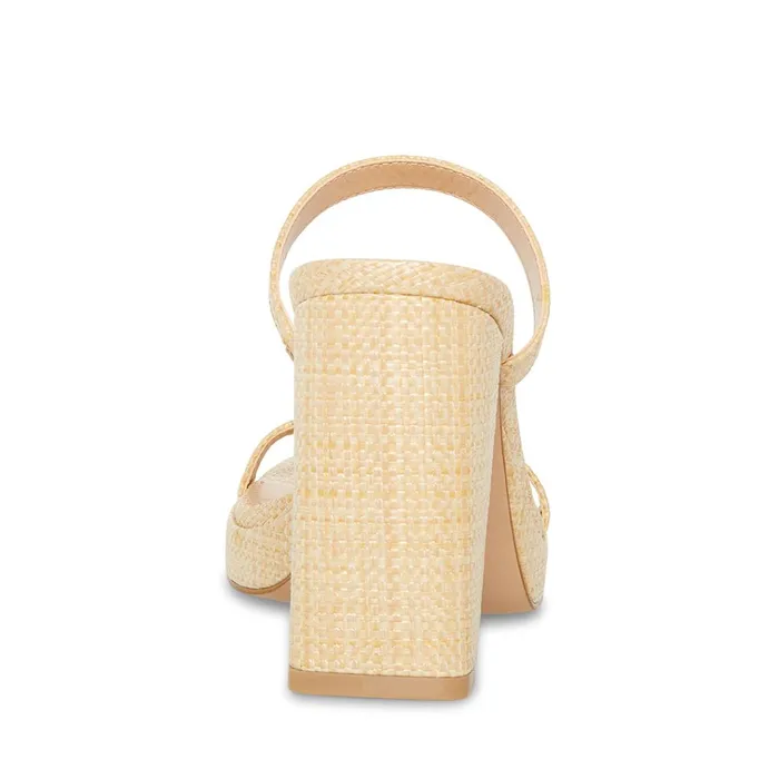 Womens Polly Natural Raffia Steve Madden Heels