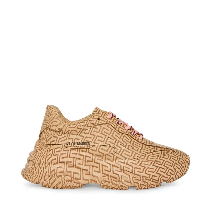 Womens Possession Brown Multi Steve Madden Sneakers